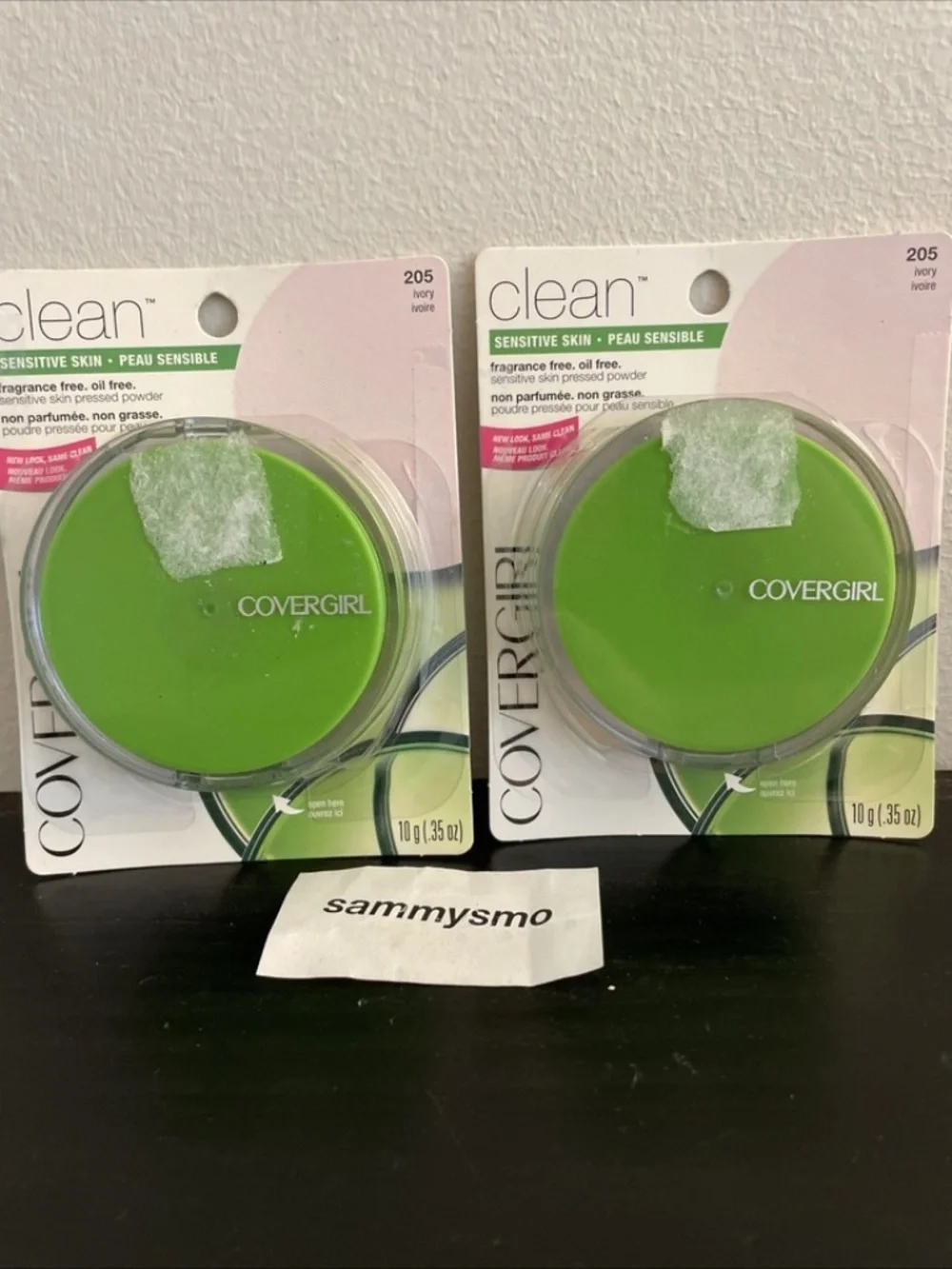 CoverGirl Clean Sensitive Skin Pressed Face Powder 205 IVORY, x2